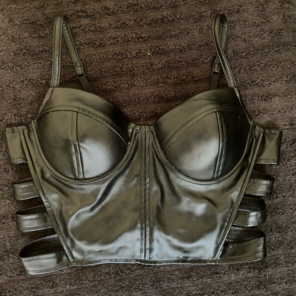 Haute Monde / Black Corset Top M